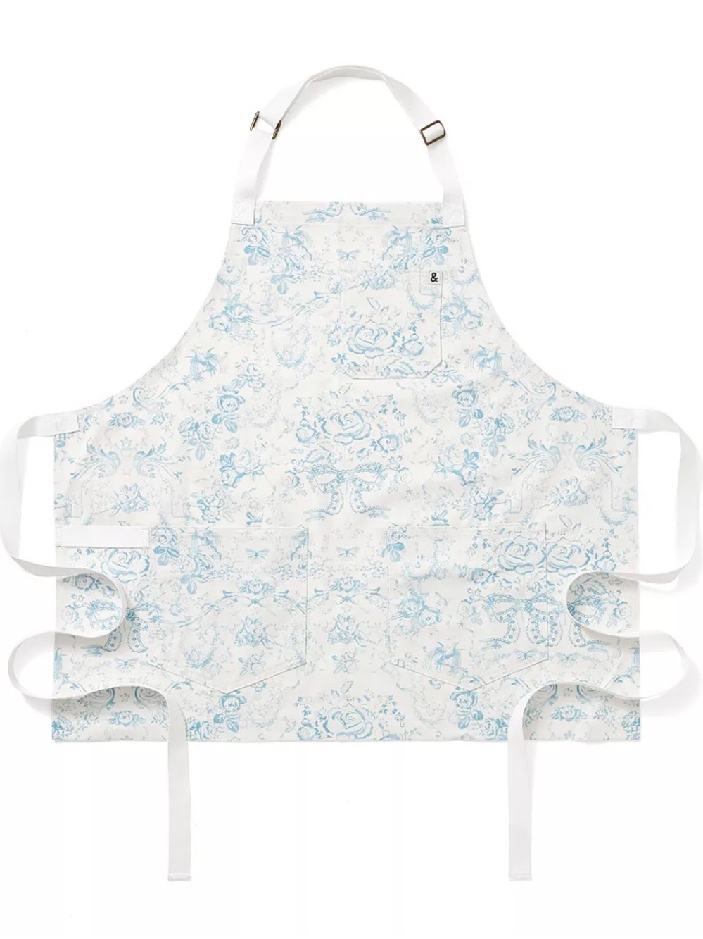 Hedley and Bennett x LoveShackFancy Cropped Essential Apron- Vintage Sea